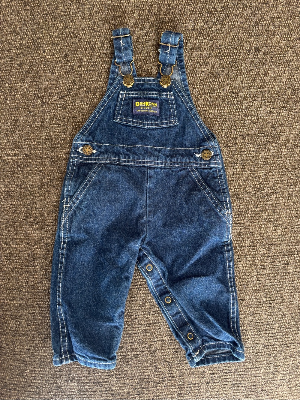 EUC OshKosh Denim Overalls (6/9M)